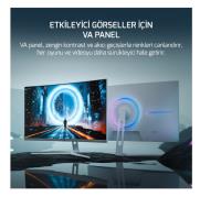 27 GAMEPOWER Vivid V60 27" Curved RGB Beyaz 240Hz 0.5ms Curved  VA Monitör 
